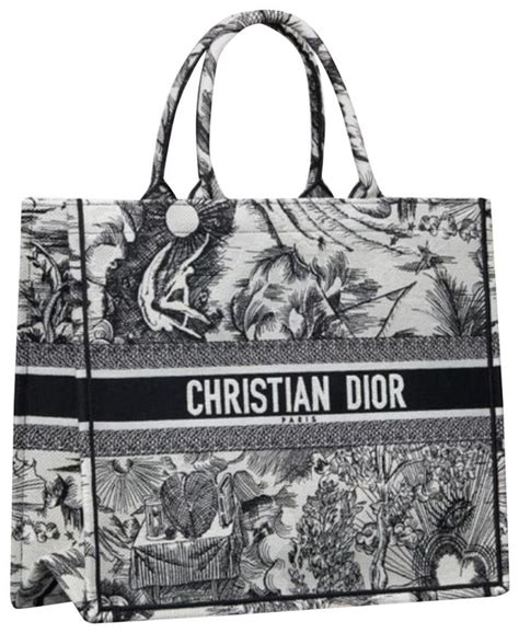 christian dior tote black and white|Designer Tote Bags — Women's Leather Goods .